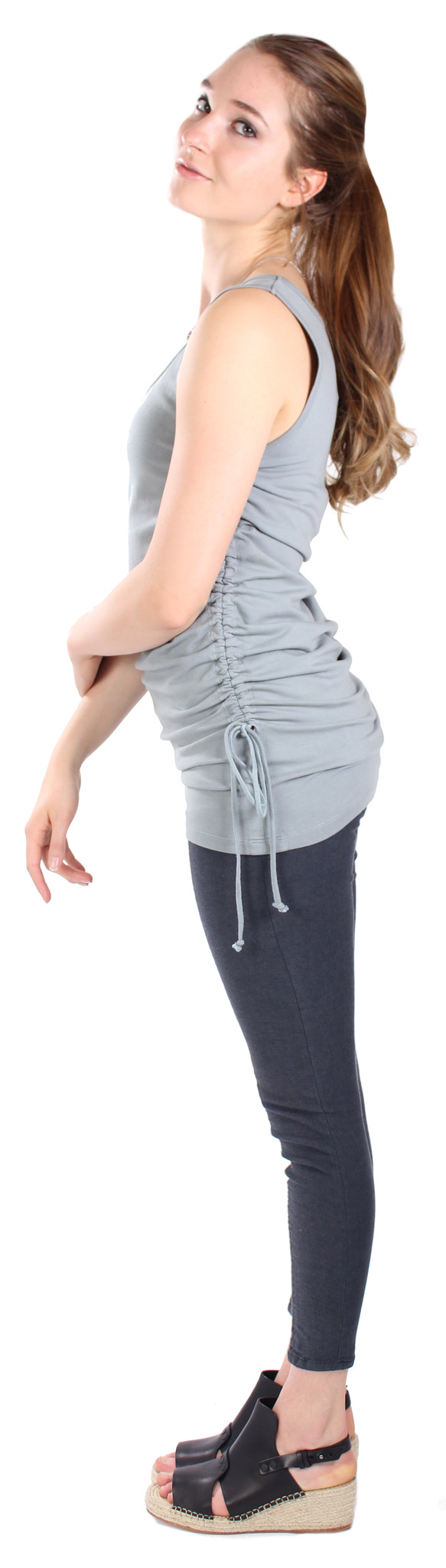 Prairie Underground Rauched Tunic in Slate Prairie Underground Rauched Tunic in Slate