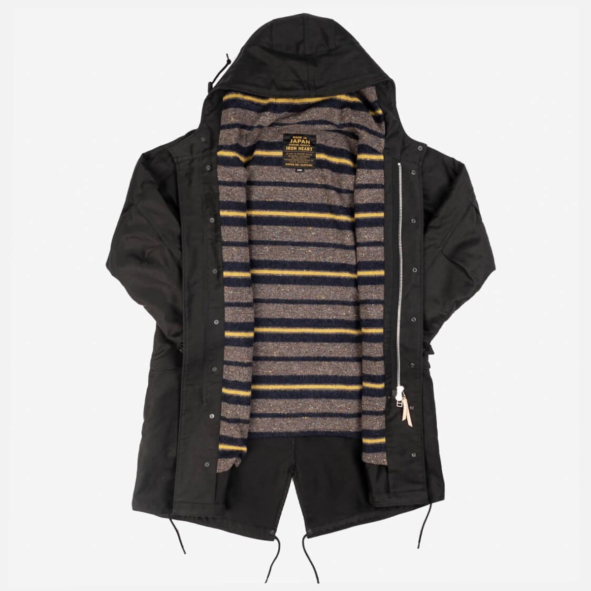 Iron Heart Whipcord M-51 Type Field Coat - Black | Garmentory