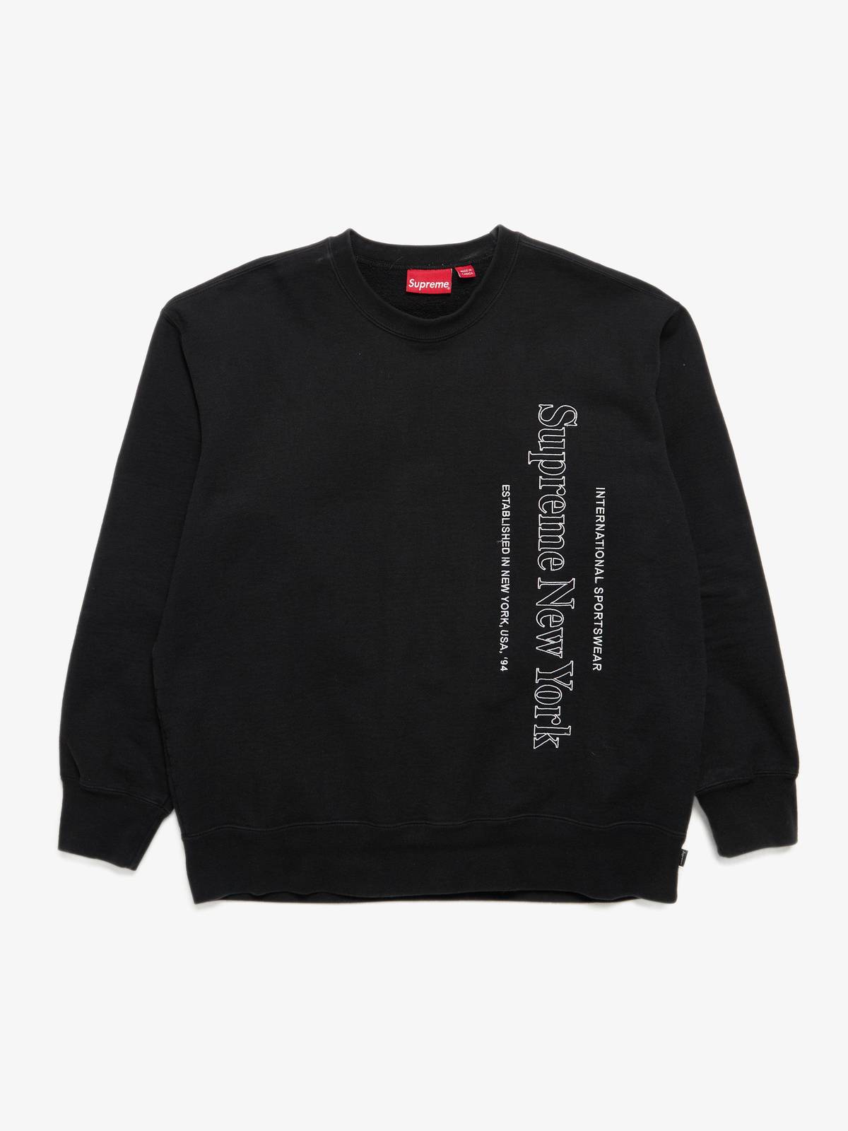 PRE - LOVED] Supreme Supreme New York Black Hoodie | Garmentory