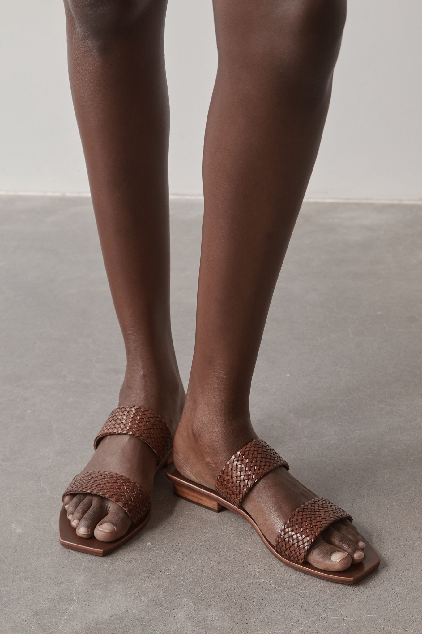 Agni clea woven two strap sandal Garmentory