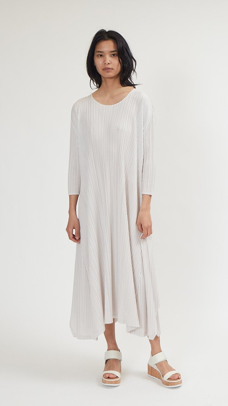 PLEATS PLEASE Mint NS Long Dress Gray 1 Pleats Please Issey