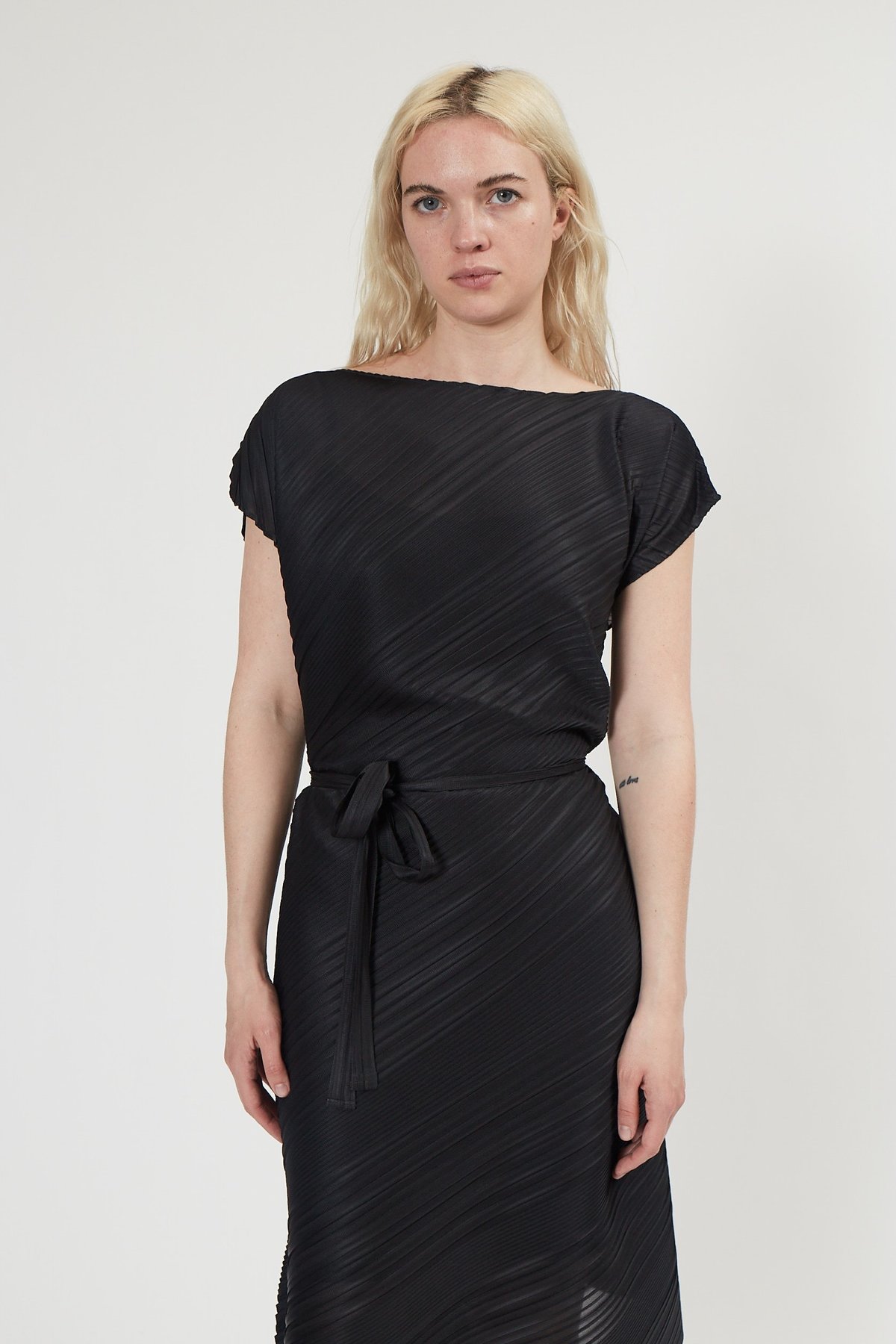Issey Miyake Pleats Please Musical Score Dress - Black | Garmentory
