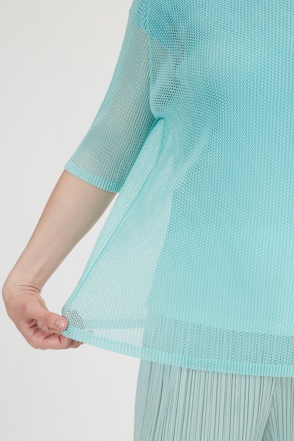 トップス PLEATS PLEASE TATAMI APRIL GRAYISH NAVY Pleats Please Issey Miyake Tatami April Top in Greyish Navy