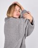 I Love Mr Mittens Chunky V-neck jumper - Dove grey - Thumbnail 7
