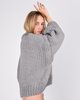 I Love Mr Mittens Chunky V-neck jumper - Dove grey - Thumbnail 9