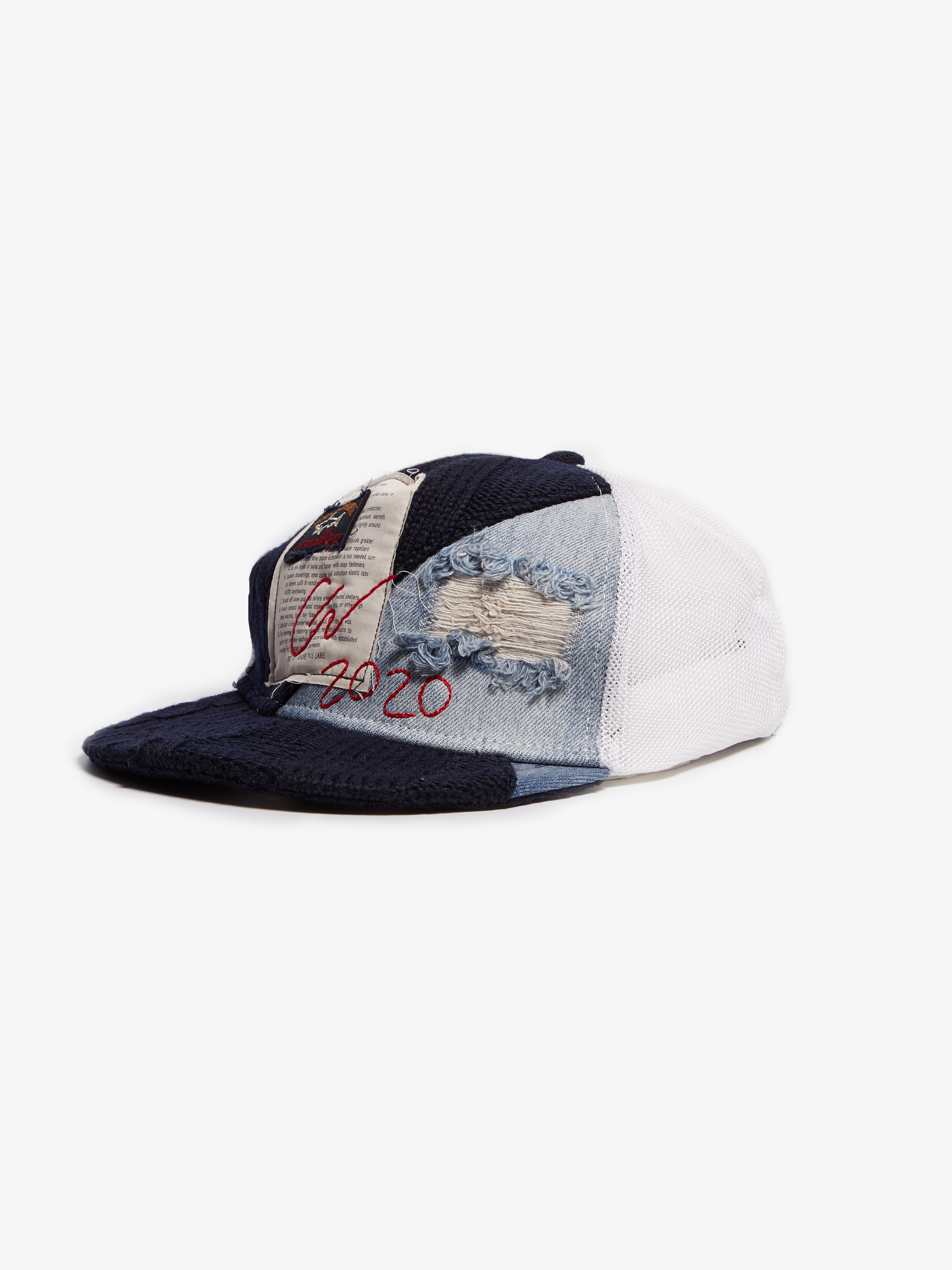Shark Navy Woven Baseball Cap | Garmentory