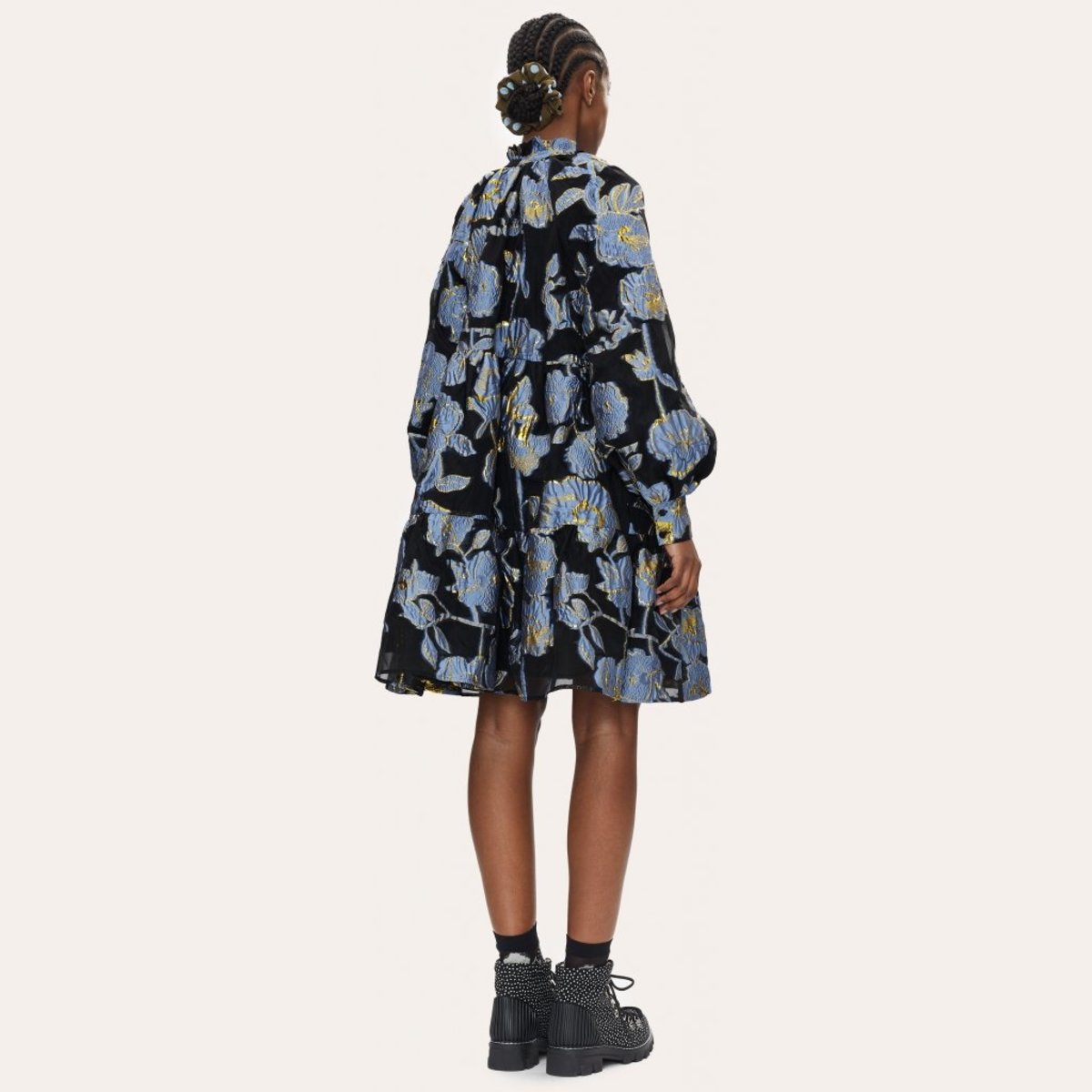 Stine Goya Jasmine Dress - Flower Foliage Gold | Garmentory