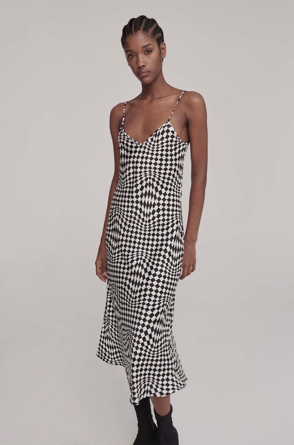 Silk Laundry 90S SLIP DRESS - TESSELLATE | Garmentory Silk Laundry 90S SLIP DRESS - TESSELLATE | Garmentory
