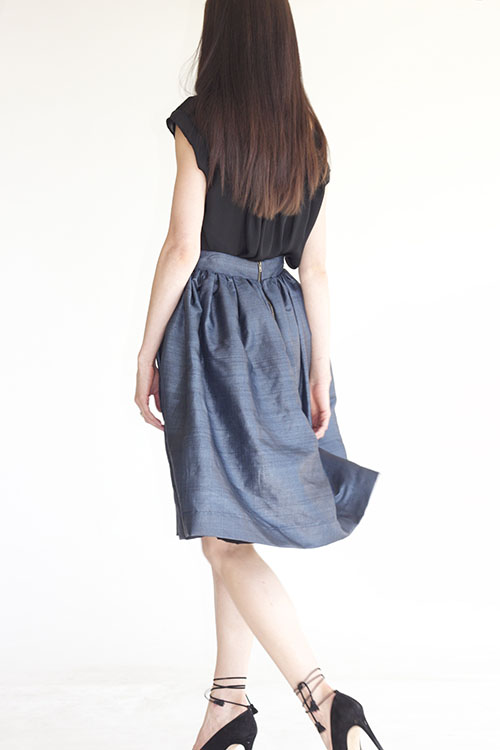 Heidi Merrick Albright Skirt (Navy) Heidi Merrick Albright Skirt (Navy)