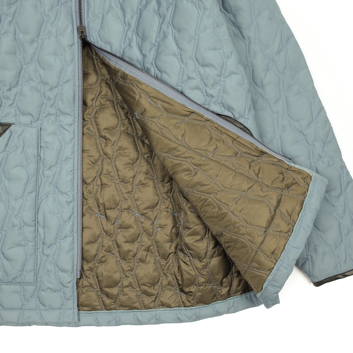 South2 West8 DEER HORN QUILTED JACKET - SAX BLUE | Garmentory
