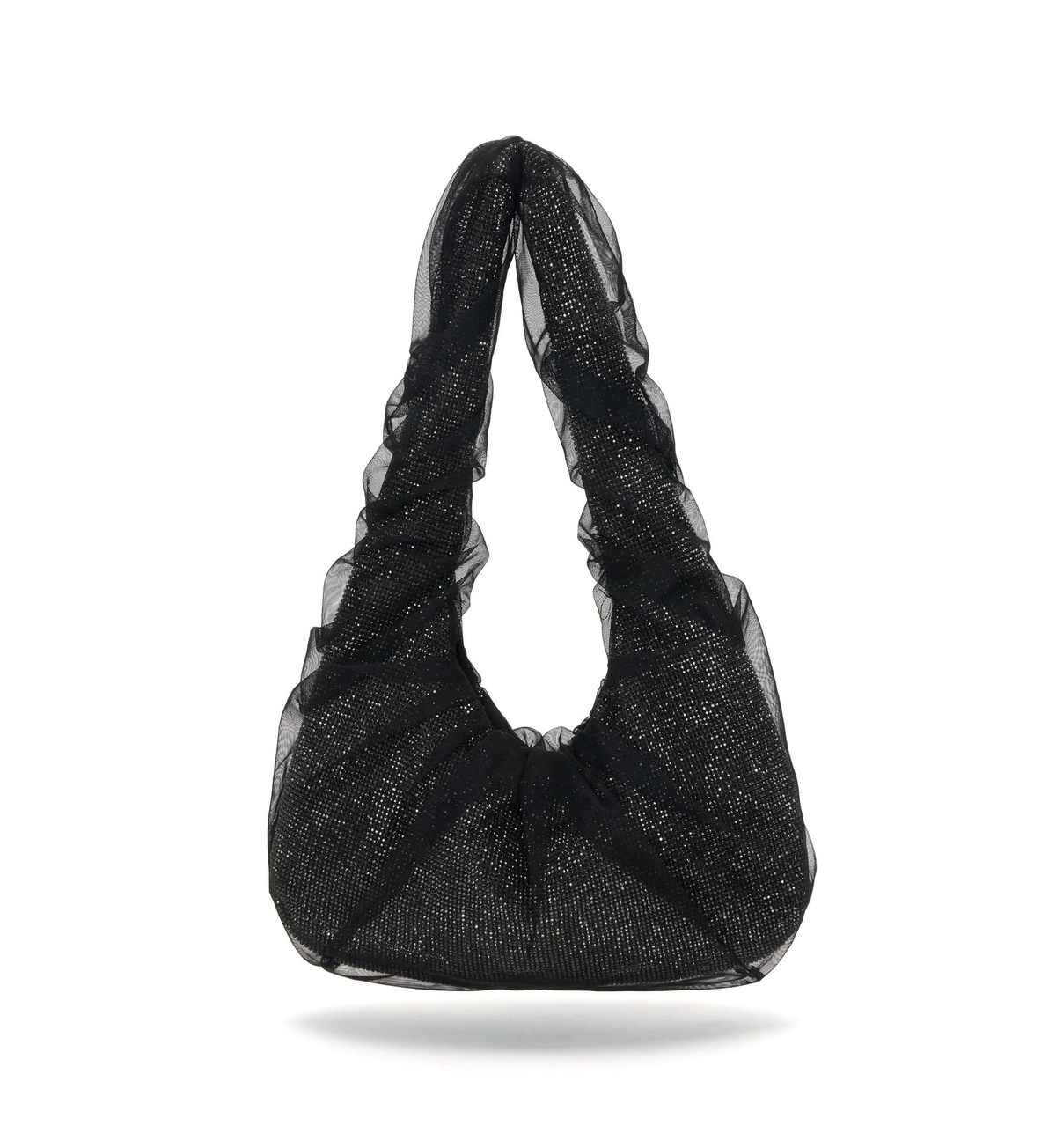 Tulle-Crystal-Mesh-Armpit-Bag-