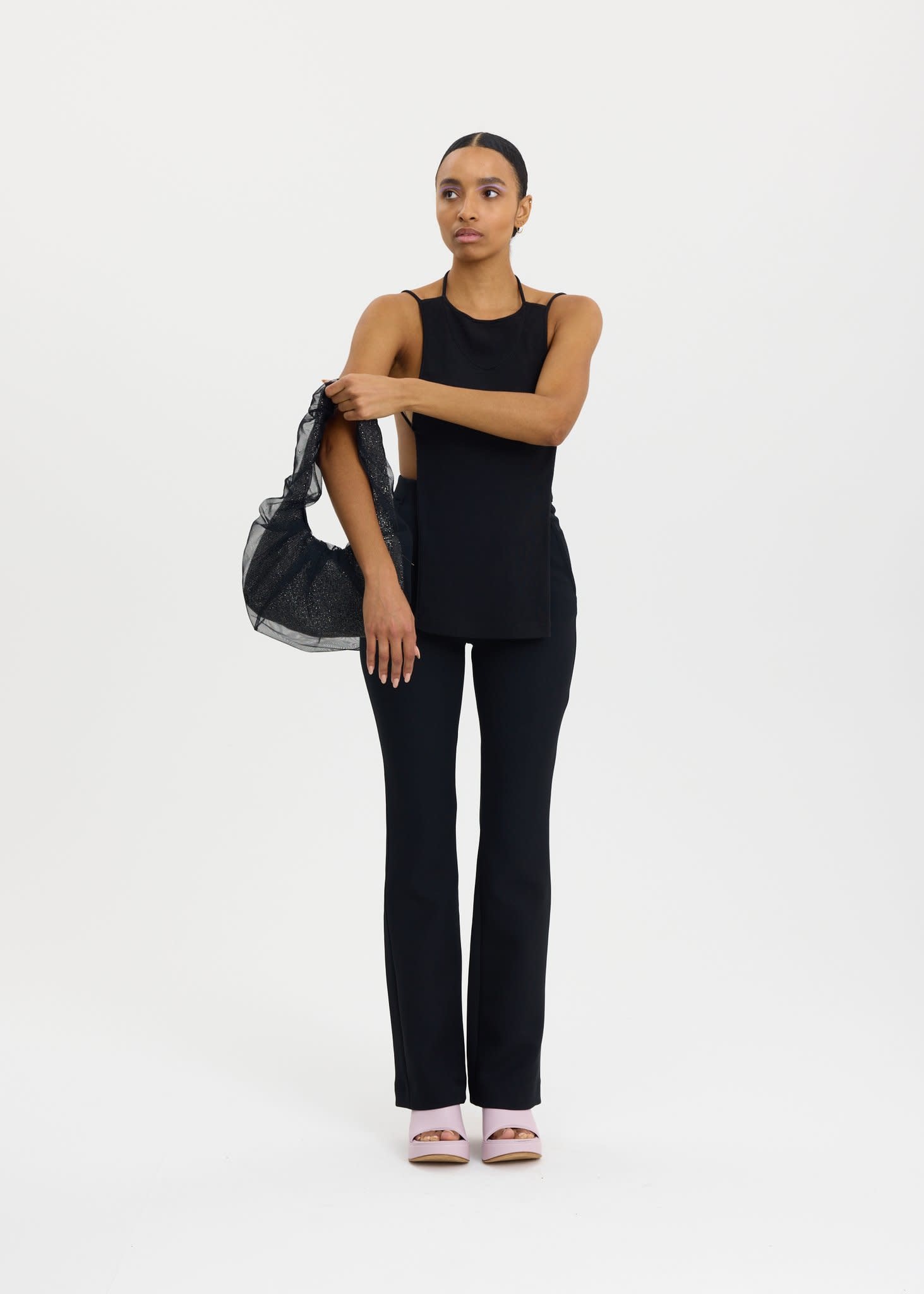 Tulle-Crystal-Mesh-Armpit-Bag-