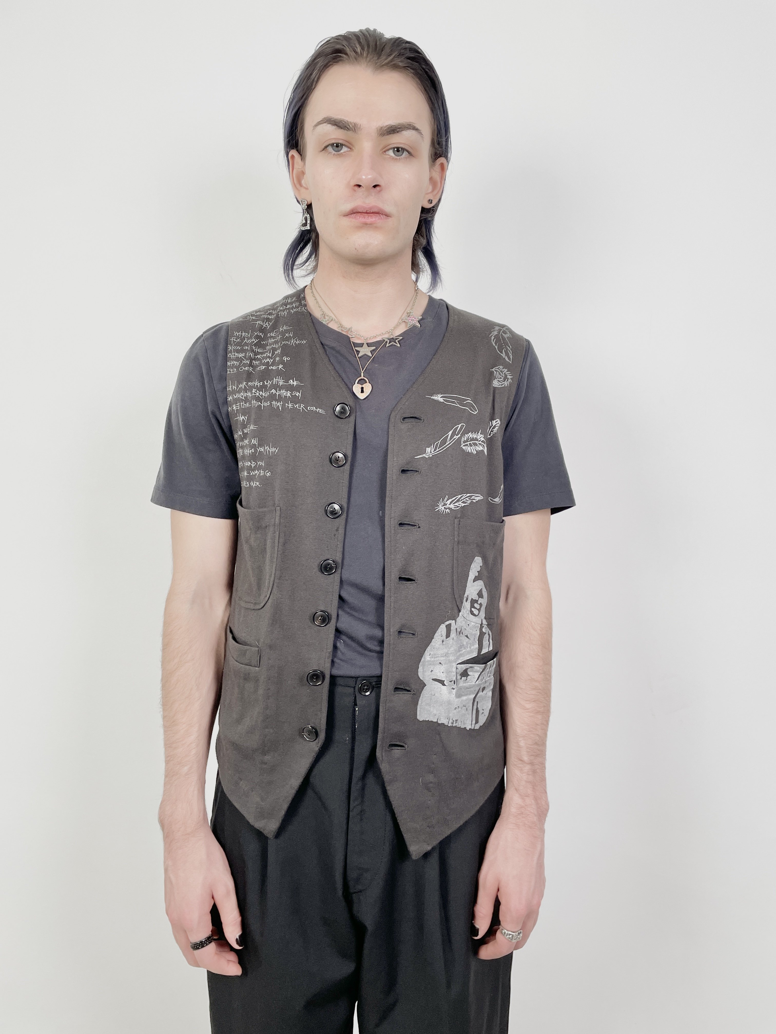 Archive Number (N)ine '90s Neil Young Lyrics Vest | Garmentory
