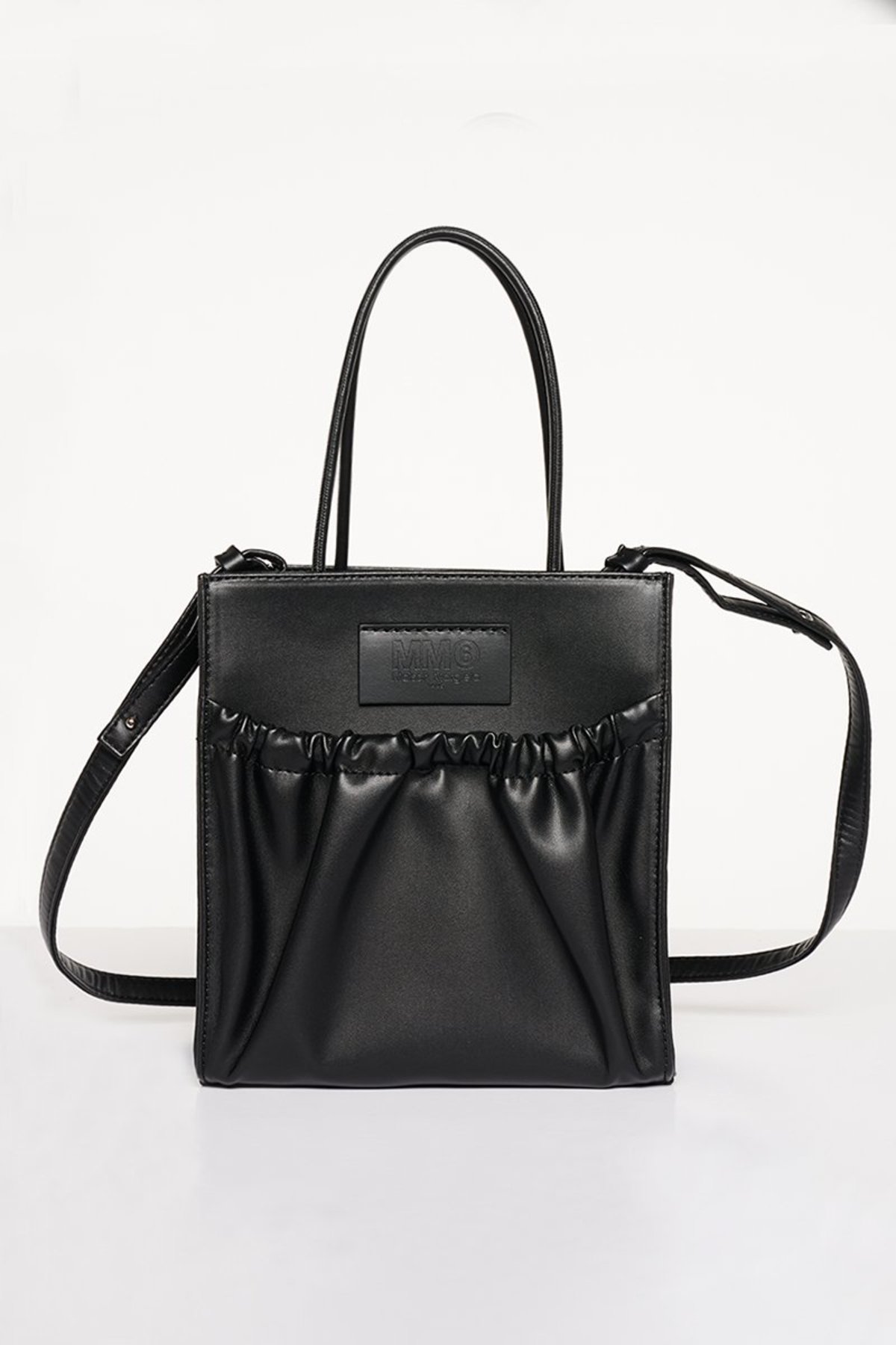 MM6 Maison Margiela Inside Out Mini Tote Bag - Black