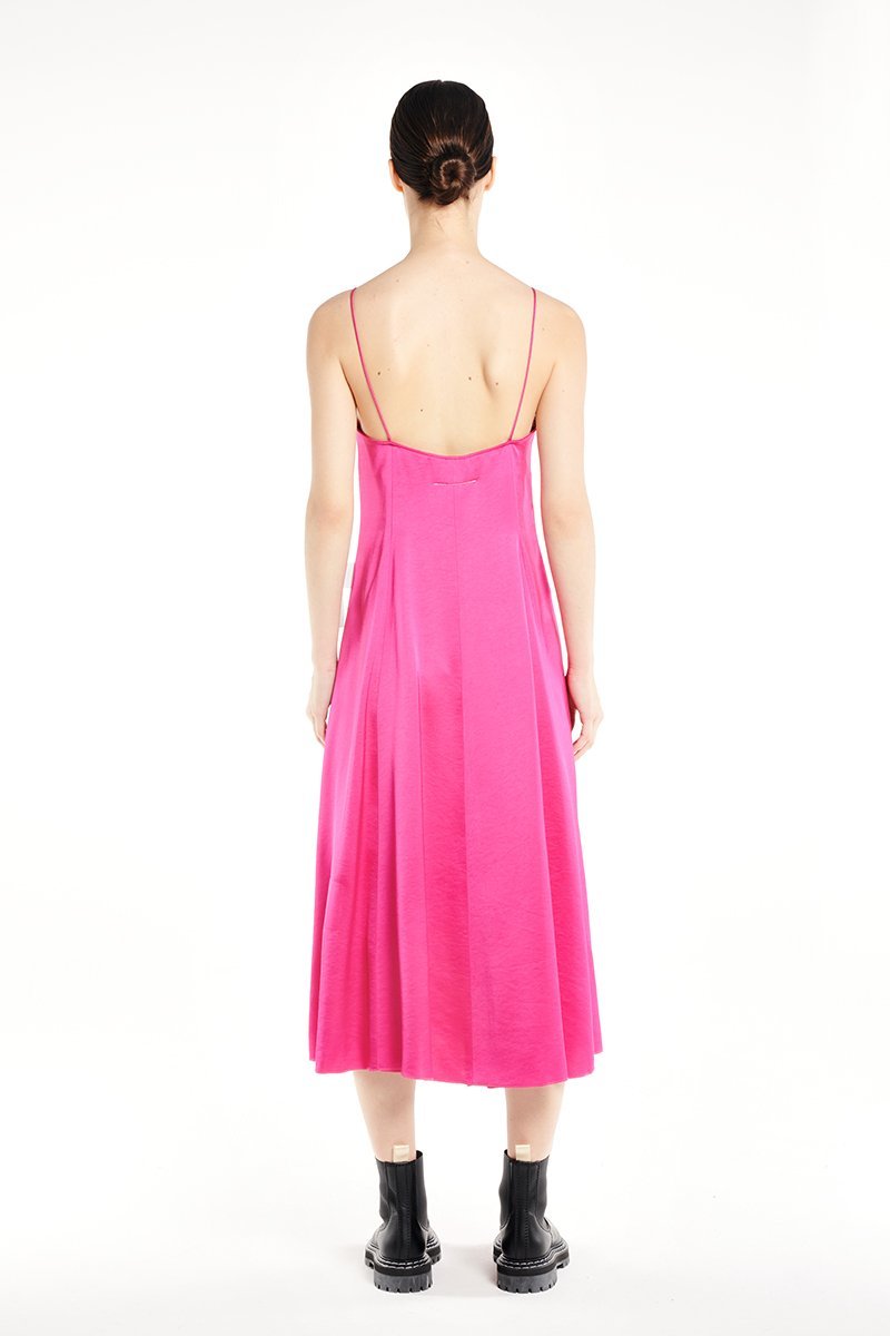 ワンピース MM6 SILK SLIP DRESS MM6 Maison Margiela Reversed Slip Dress - Pink | Garmentory