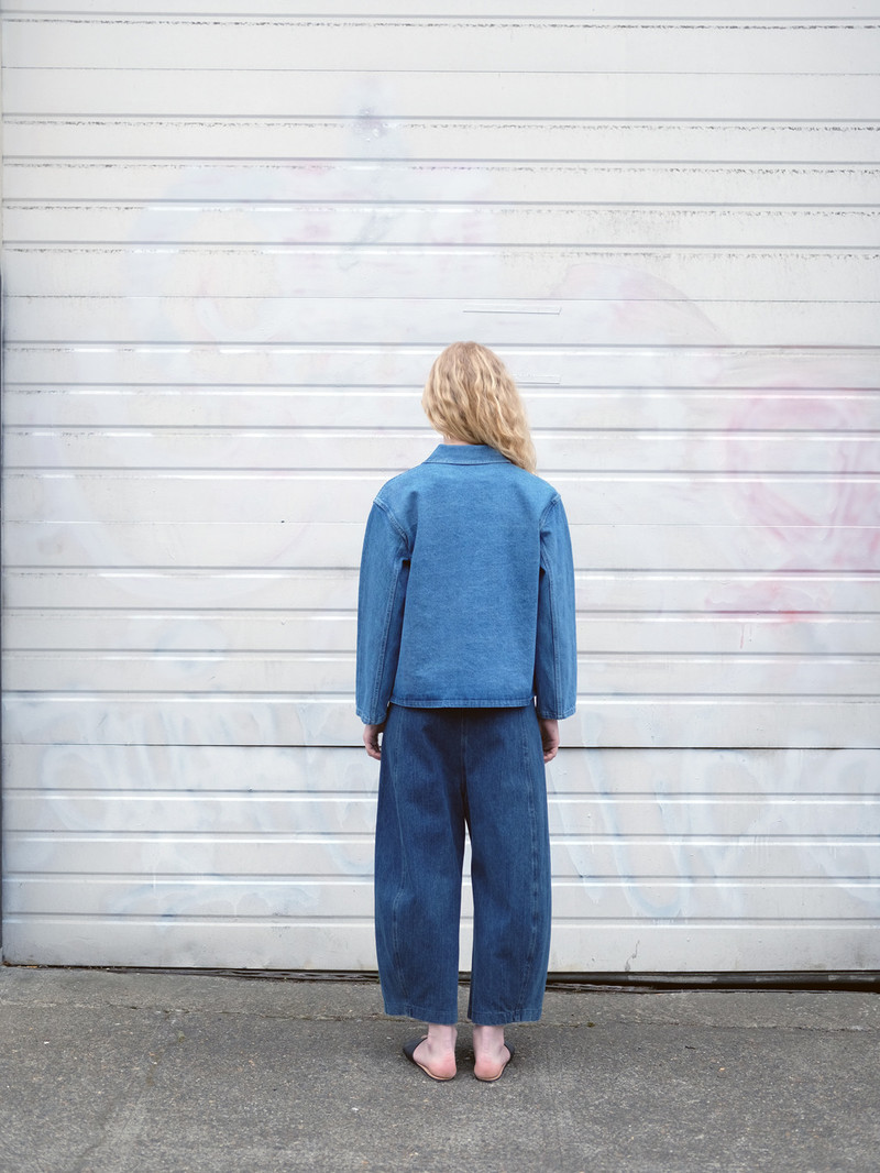 Caron Callahan KRASNER JACKET IN FADED INDIGO DENIM