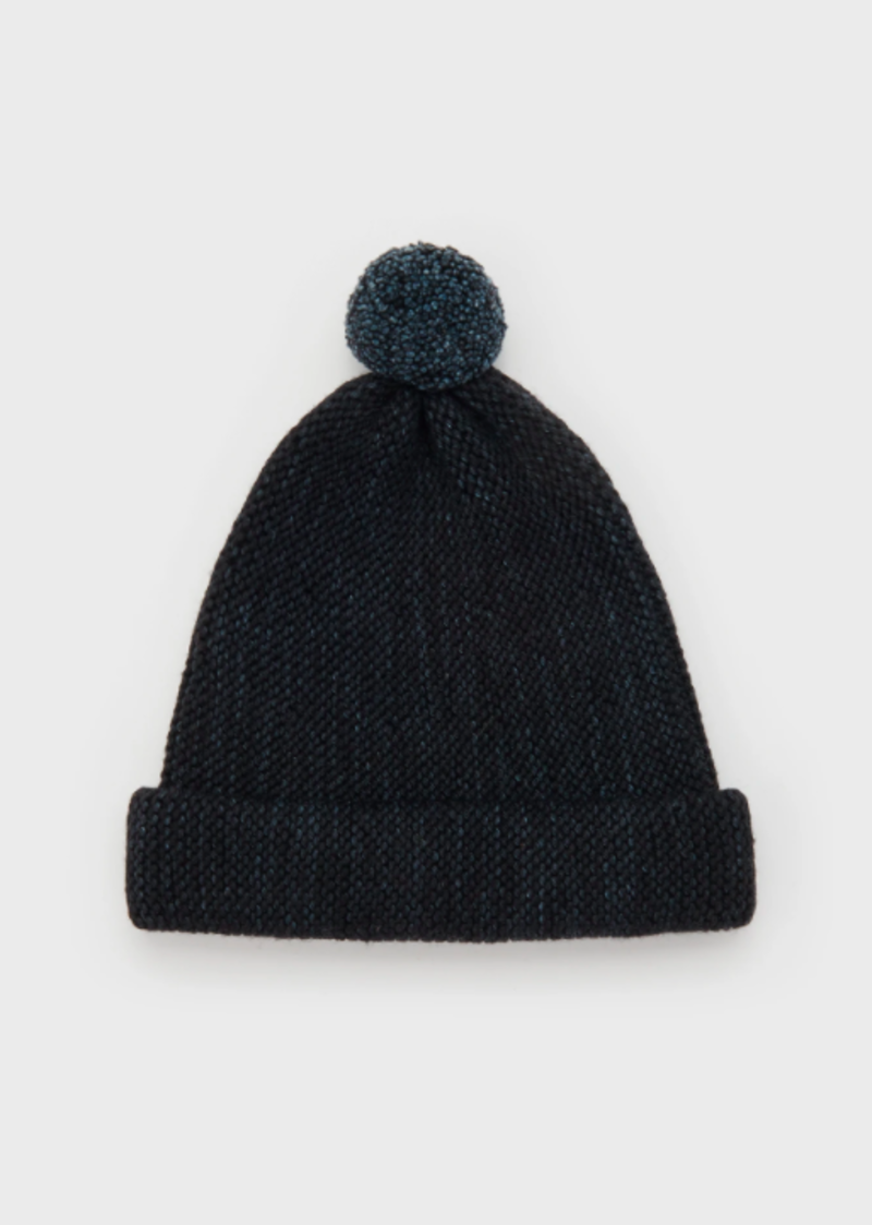 Misha Puff Garter Hat Carbon