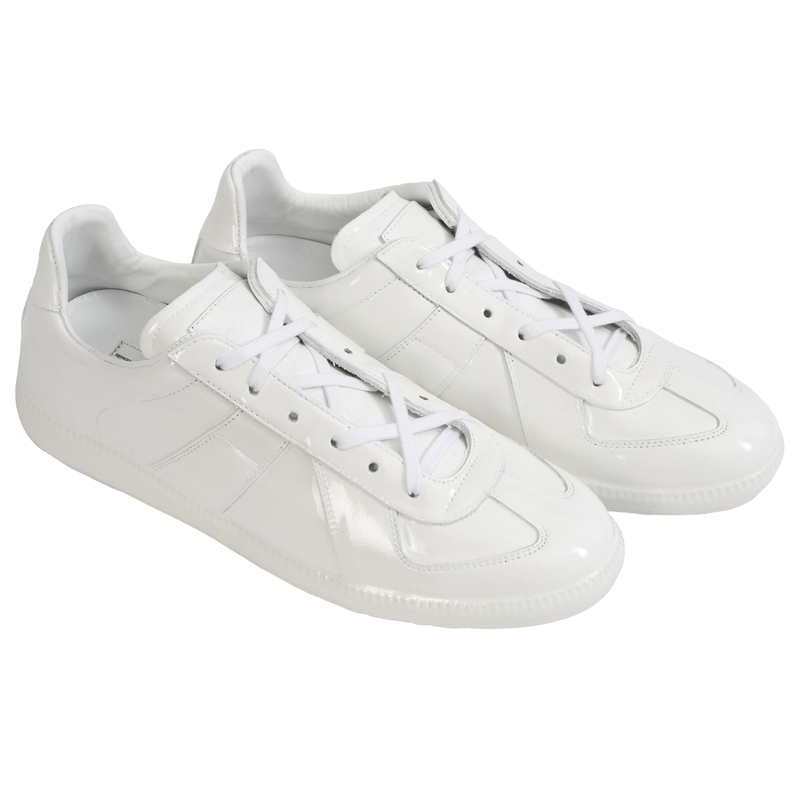 Maison Margiela Replica Patent Leather Sneakers - White