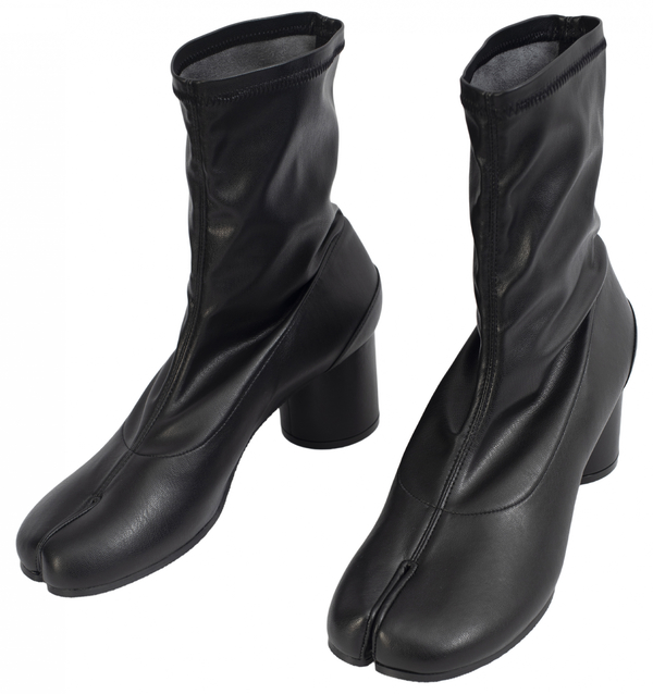 Maison Margiela 正規品/関税送料込み TABI Leather Boots Maison Margiela Vegan Leather Tabi Boots - black | Garmentory