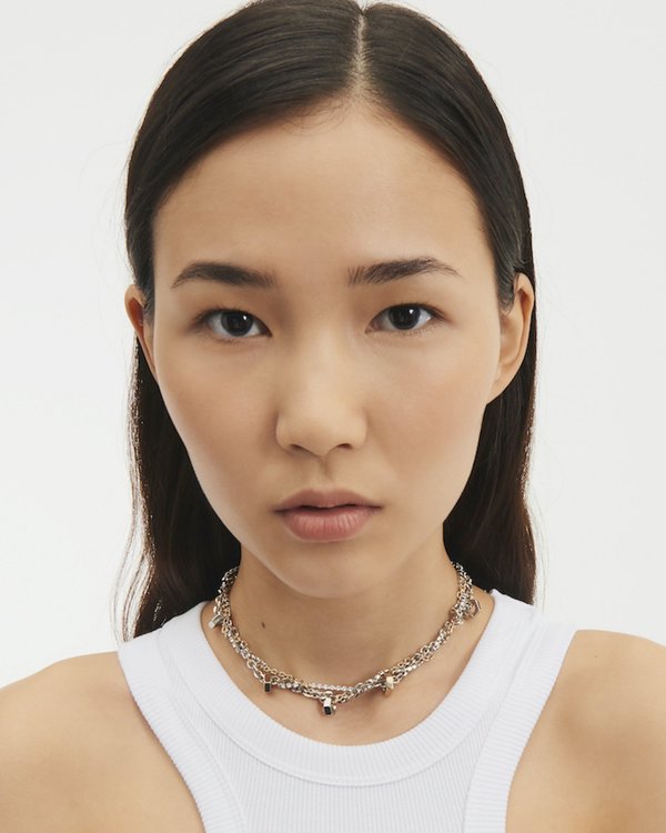 中*梧様 Justine Clenquet DOLLY CRYSTAL CHOK Justine Clenquet - Dolly crystal choker