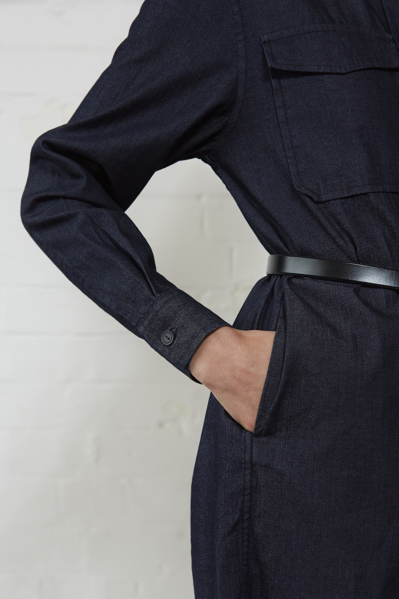 Wood Wood Sada Dress - Dark Denim 