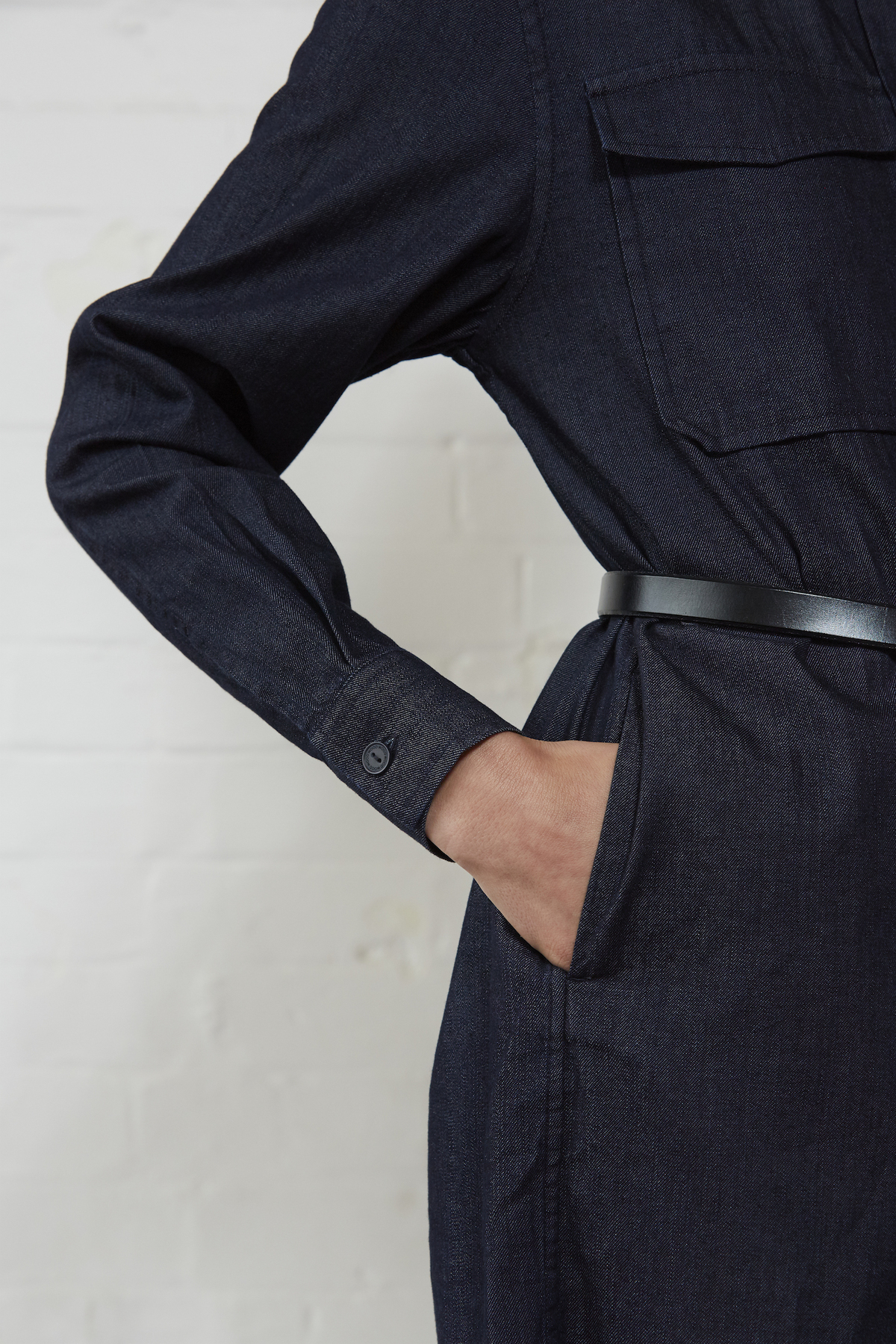 Wood Wood Sada Dress - Dark Denim  - Image 4 of 5