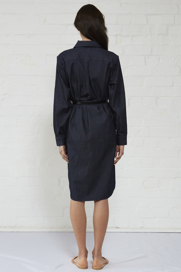 Wood Wood Sada Dress - Dark Denim 