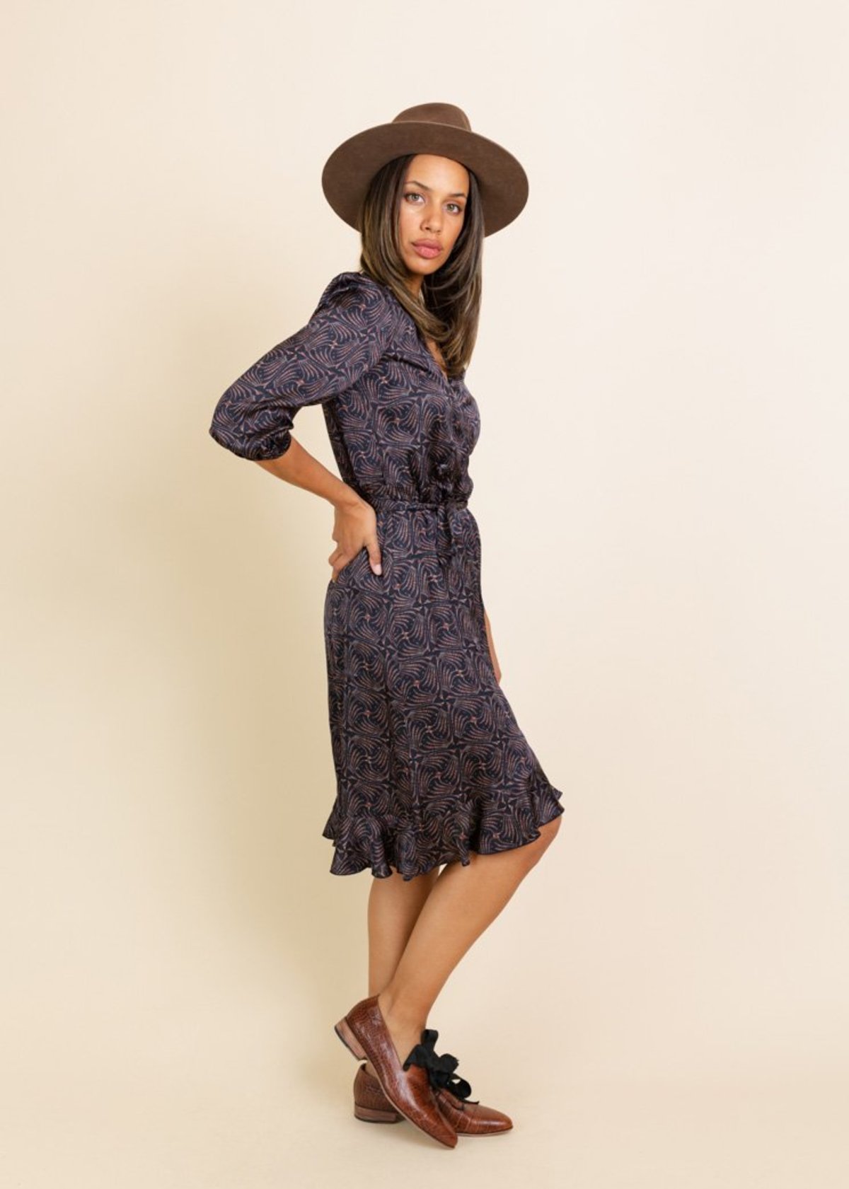 Summum Art Deco Wrap Dress - Multi | Garmentory