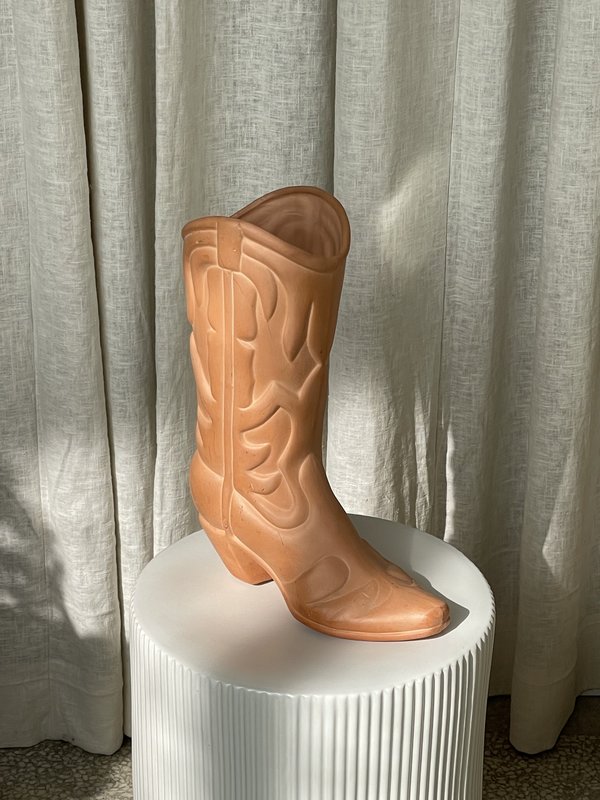 Ri-Ri-Ku TERRA COTTA COWBOY BOOT PLANTER | Garmentory