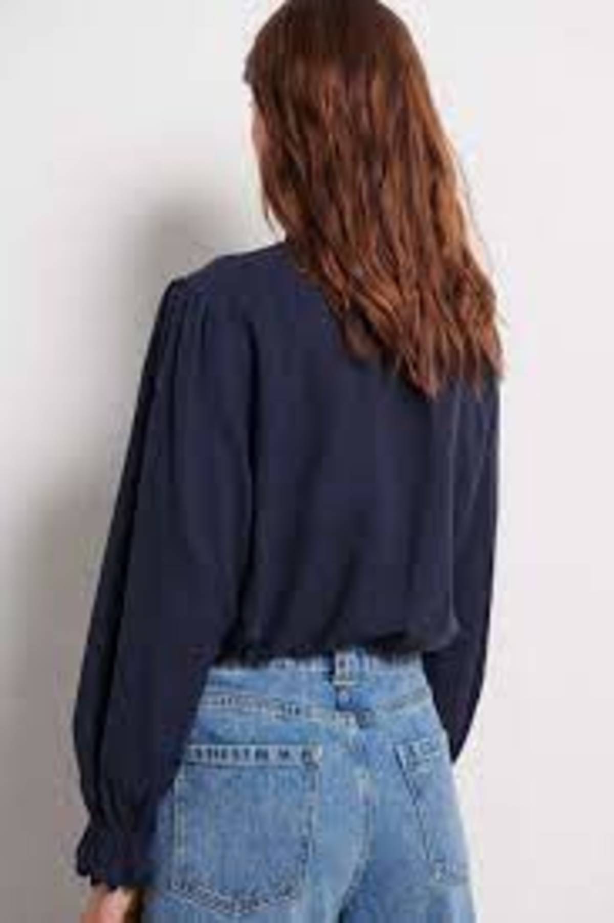 ba&sh Batsy Shirt - Marine | Garmentory