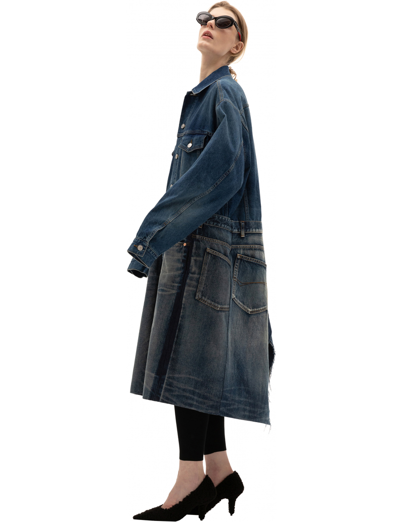 balenciaga denim dress balenciaga jean dress