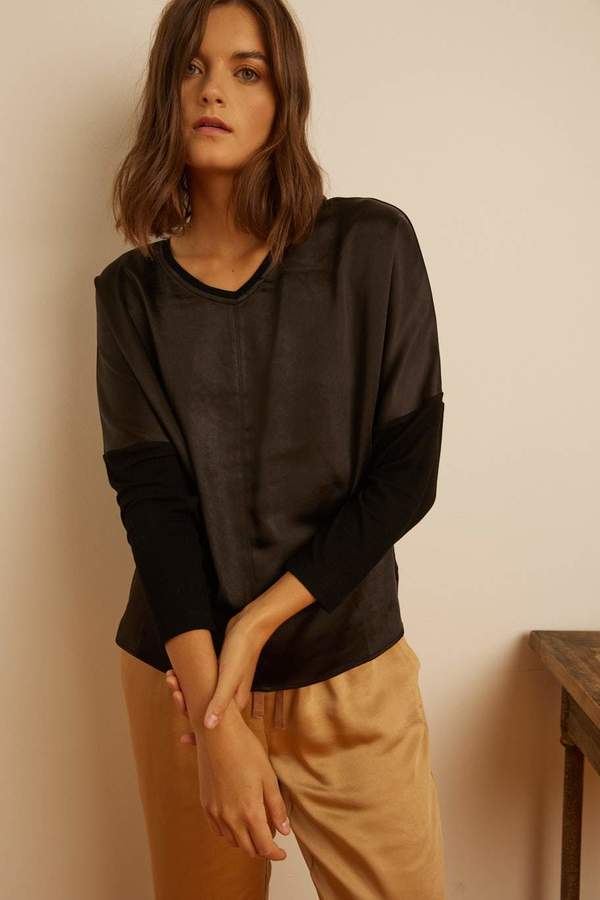 NWT Melissa Nepton Black Kamilla Top