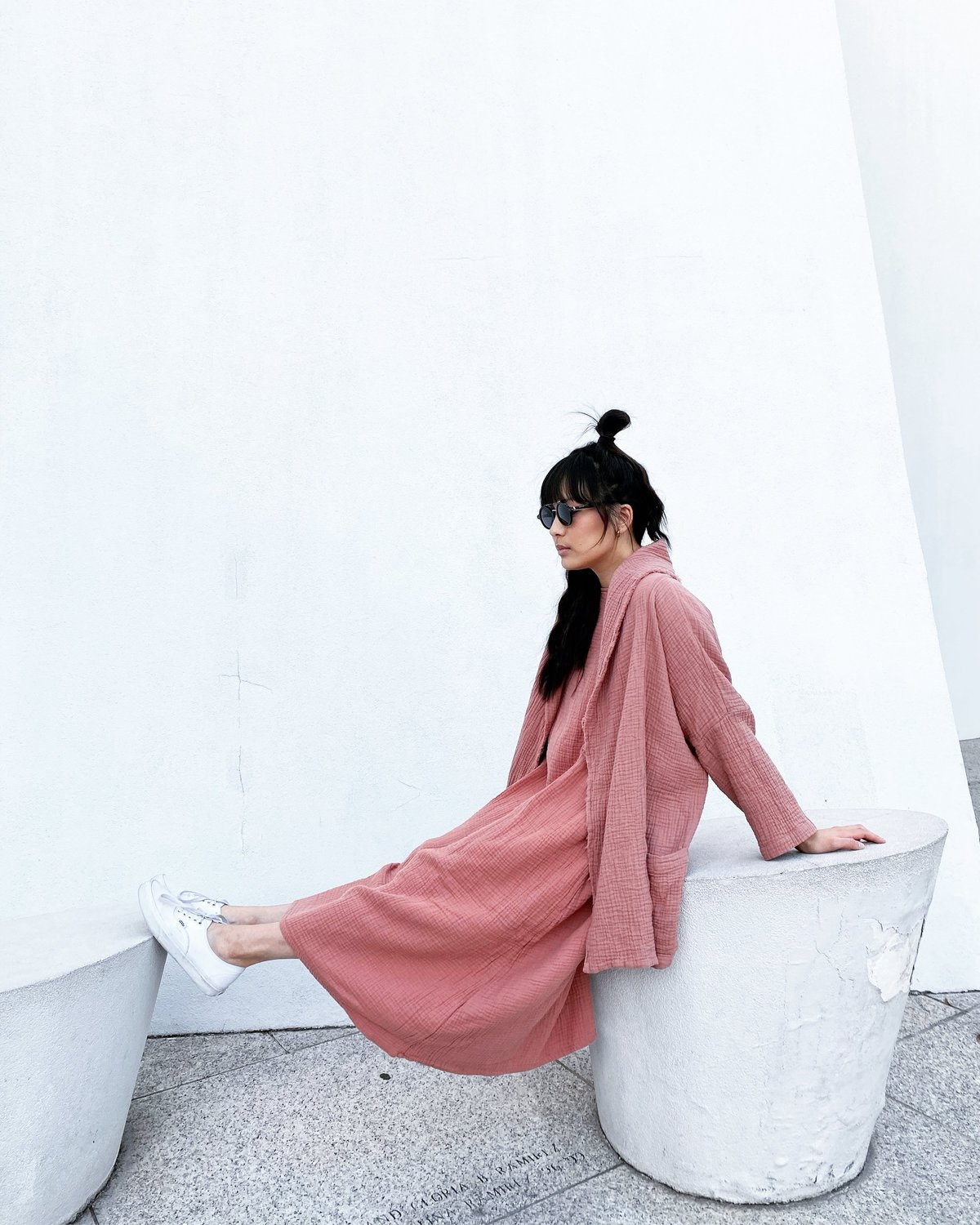 APRIL MEETS OCTOBER October Dress - Dusty Pink | Garmentory