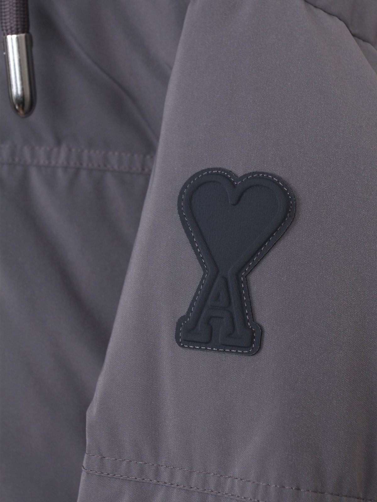 Ami De Coeur Patch Down Jacket - gray - Image 6 of 8