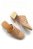 LOQ Ines Woven Leather Mule - Yute - Thumbnail 1