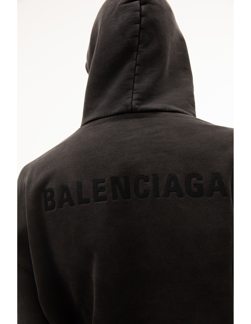 Balenciaga Oversize Hoodie - Dark Grey | Garmentory Balenciaga Oversize Hoodie - Dark Grey | Garmentory