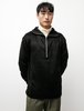 Archie Shaggy Half Zip - Black - Thumbnail 1