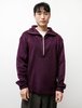 Archie Shaggy Half Zip - Eggplant - Thumbnail 1