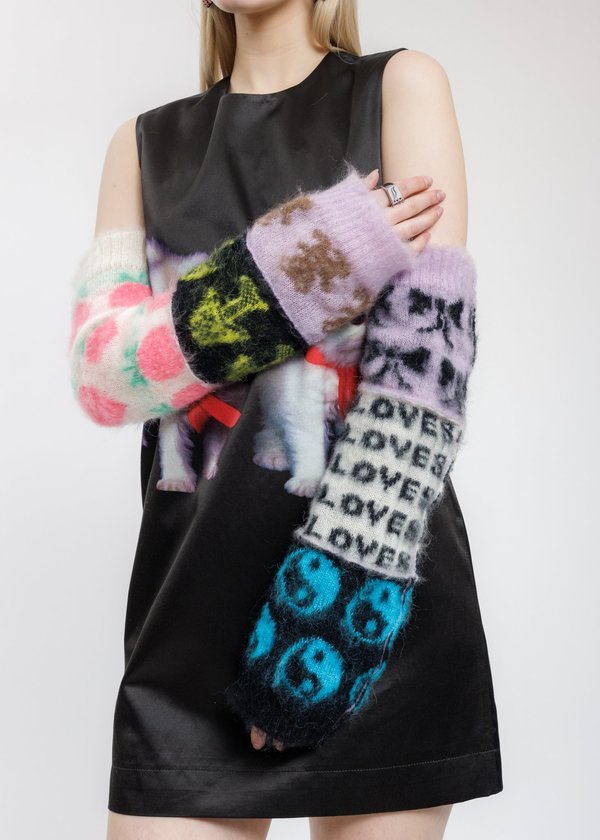 Ashley Williams Knit Cuties Patchwork Arm Leg Warmer - MULTI