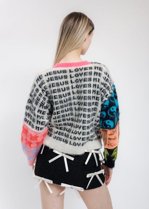 Ashley Williams Knit Cuties Patchwork Cardigan - Multi | Garmentory