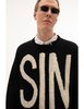 Saint Michael SIN Wool Sweater - black - Thumbnail 4
