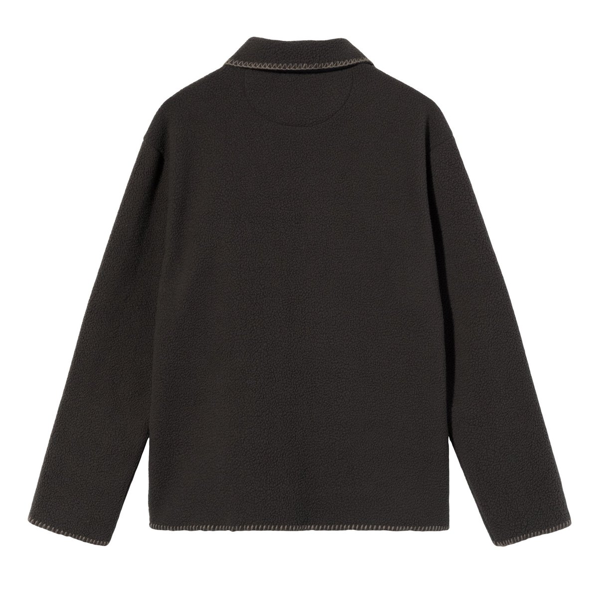 ジャケット・アウター Stussy Woodsy Blanket Stitch Fleece STUSSY / WOODSY BLANKET STITCH FLEECE / CHARCOA