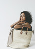 C+L Finds Super Size French Market Tote - Natural - Thumbnail 2