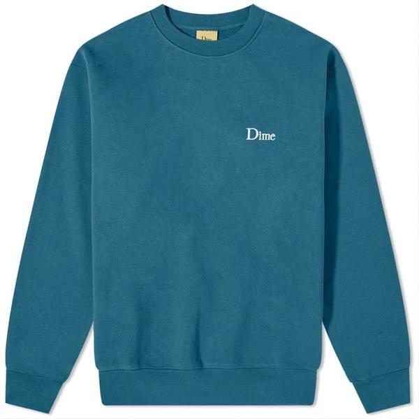 DIME SMALL LOGO SWEAT real teal スウェット Dime Classic Small Logo Crewneck 'Real Teal' | Garmentory