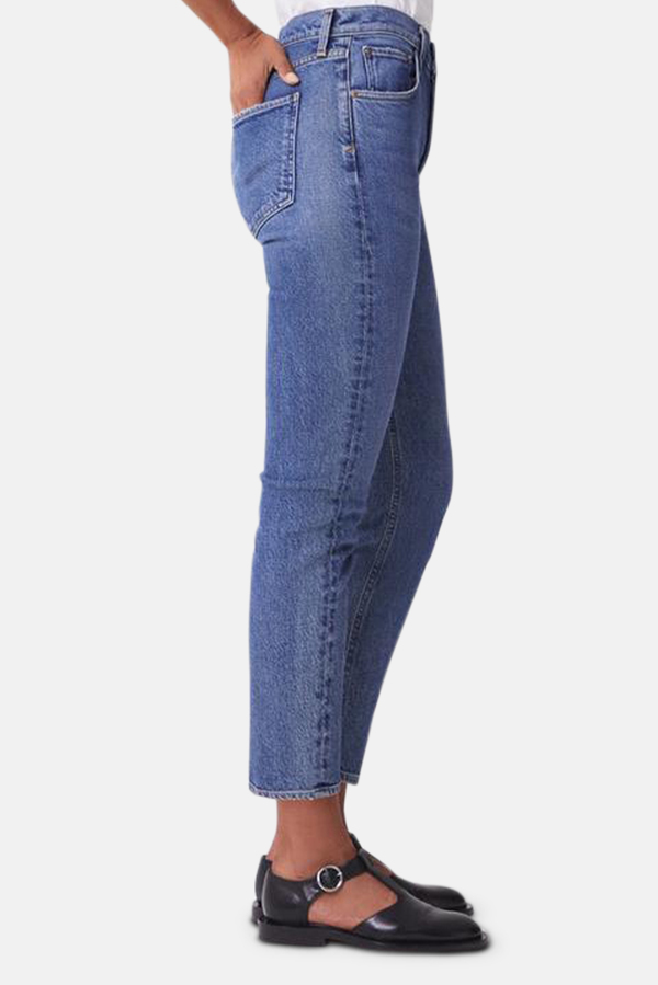 Agolde Riley HR Straight Crop Jeans 