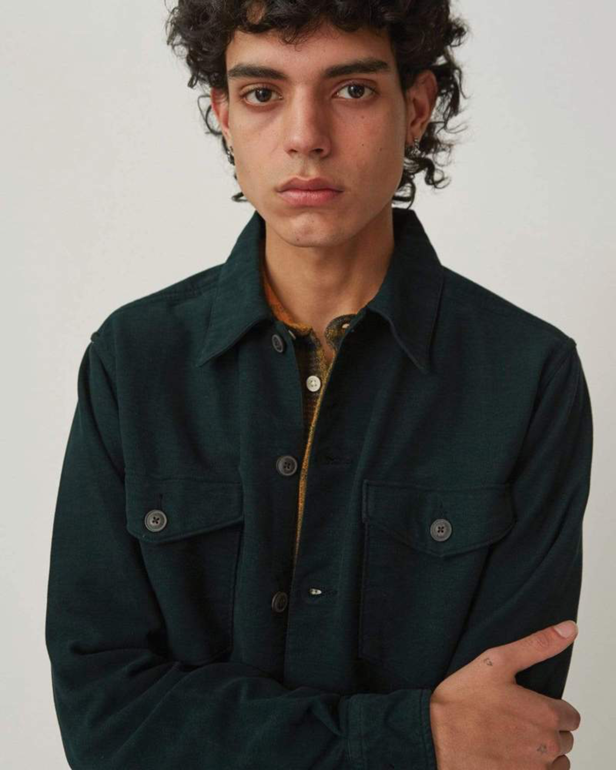 Corridor Moleskin Spruce Military Jacket GREEN Garmentory