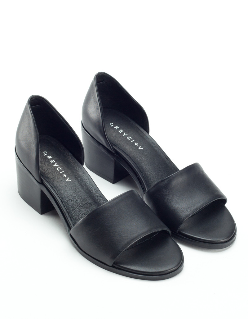 Grey City Ditty Sandal Black