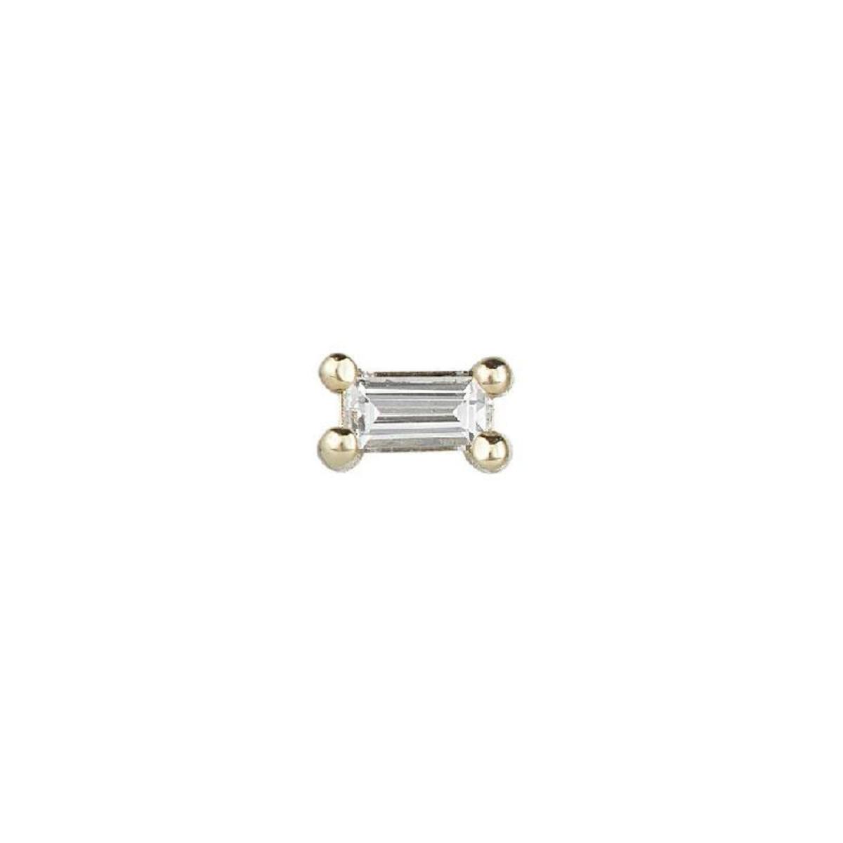 Jennie Kwon Designs Diamond Baguette Stud  - Image 2 of 2