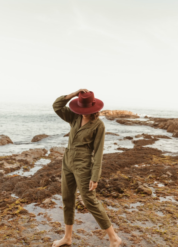 Freya Felt Ribbon Merlot Hat in Wine Burgundy Size S Freya - Merlot Hat in Wine – Blond Genius main image 2