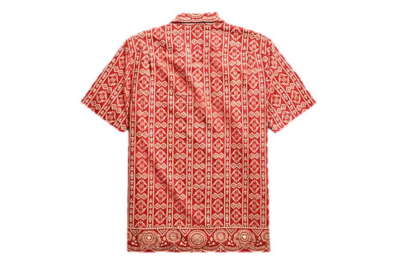 に*ん様 RRL Print Woven Camp Shirt 半袖キャンプシャ RRL Print Linen Camp Shirt - INDIGO | Garmentory